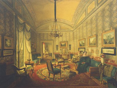 Queen Maria Isabella of Naples in Her Apartment in the Reggia di Capodimonte by Carlo de Falco